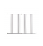 Varnostna vrata Dreambaby Broadway kovinska bela EKSTRA ŠIROKA 76-134,5cm + VISOKA 91,4cm